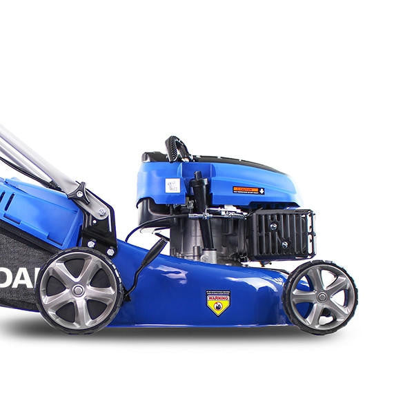 Hyundai 17" / 42cm 139cc Self-Propelled Petrol Lawnmower, 25-75mm Cuts, Rear Discharge | HYM430SP