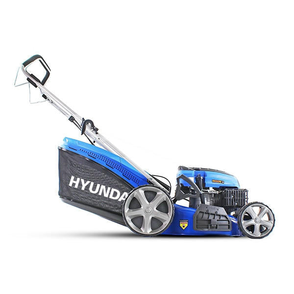 Hyundai 20" / 51cm 196cc 4-in-1 Self-Propelled Petrol Lawnmower, Mulch, Rear & Side Discharge, Hose Connector| HYM510SP