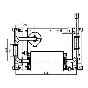 Hyundai Petrol 3.5kW Underslung Vehicle Mounted RVi Generator, Pure Sine Wave Output, Includes Fittings & Panel | HY3500RVi