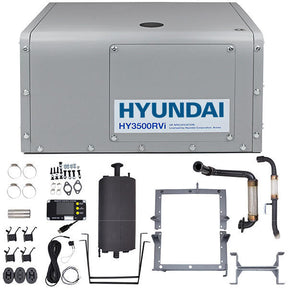 Hyundai Petrol 3.5kW Underslung Vehicle Mounted RVi Generator, Pure Sine Wave Output, Includes Fittings & Panel | HY3500RVi