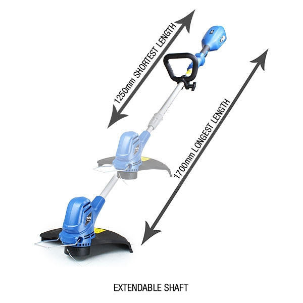 Hyundai 60v Cordless Grass Trimmer 2.5Ah Li-ion Battery and Charger 33cm Cutting Width | HYTR60LI