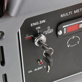 P1 7.9kW / 9.8kVa* Petrol Open Frame Site Generator, Electric Start & Wheel Kit | P10000LE