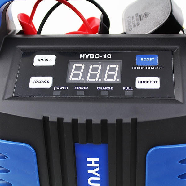 Hyundai 6v and 12v Battery Boost Charger, 15 Amp | HYBC-10