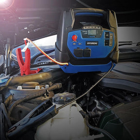 Hyundai 12v All In One Jump Starter With Air Compressor, LED Light and USB Charging | HYJS-950
