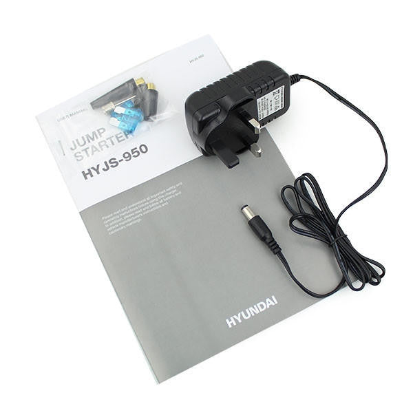 Hyundai 12v All In One Jump Starter With Air Compressor, LED Light and USB Charging | HYJS-950
