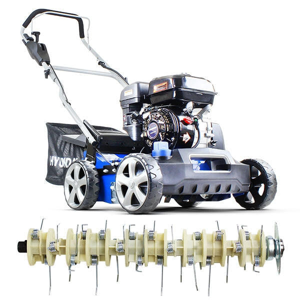 Hyundai 16'' / 40cm 212cc Petrol Lawn Scarifier and Aerator 4-Stroke | HYSC210