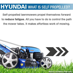 Hyundai 17"/42cm 139cc Electric-Start Self-Propelled Petrol Lawnmower | HYM430SPE