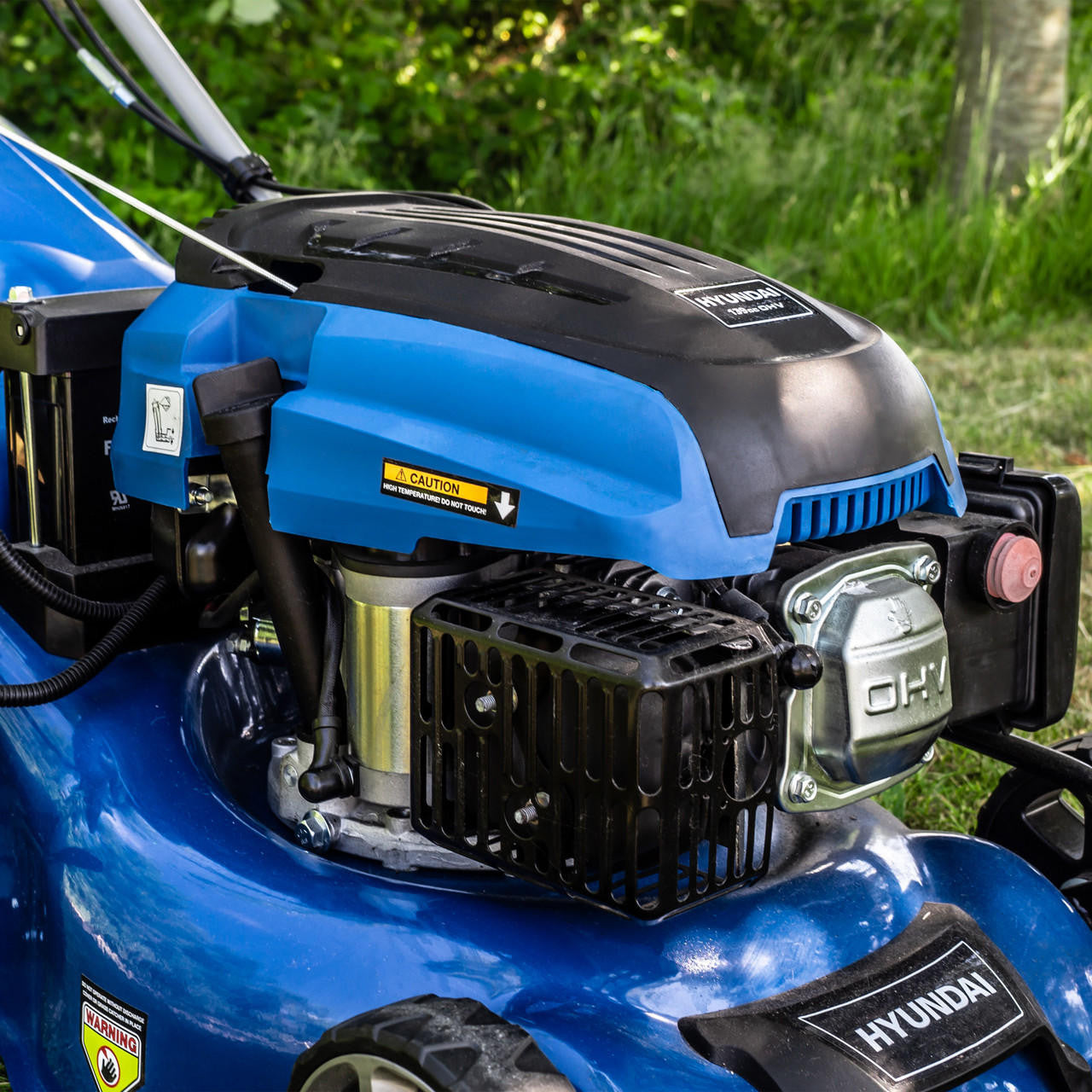 Hyundai 17"/42cm 139cc Electric-Start Self-Propelled Petrol Lawnmower | HYM430SPE