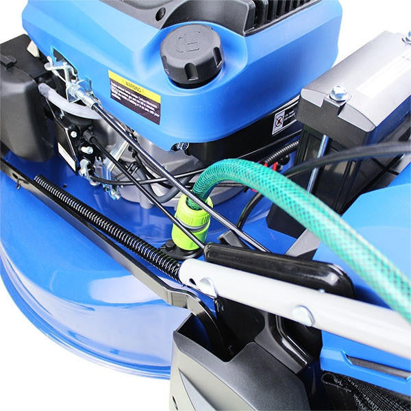 Hyundai 21" / 53cm 196cc Electric -Start Self-Propelled Petrol Roller Lawnmower, 70L Catcher & Rear Discharge | HYM530SPER