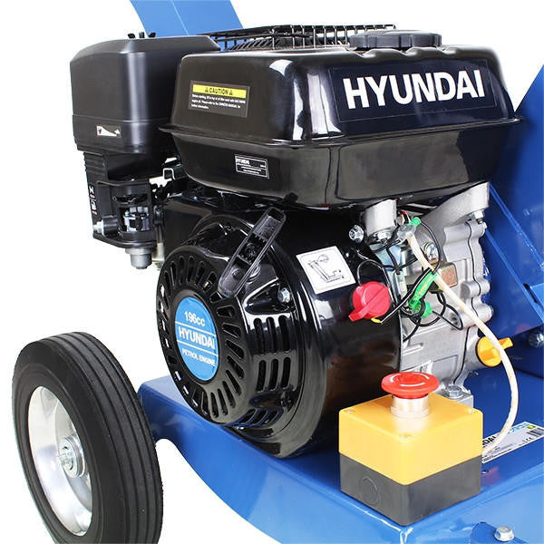 Hyundai 212cc 60mm Petrol Garden Wood Chipper, Shredder 4-Stroke Engine | HYCH6560