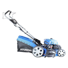 Hyundai 21'' / 53cm 224cc 4-in-1 Electric-Start Self-Propelled Petrol Lawnmower, Mulch, Rear & Side Discharge, Hose Connector | HYM530SPE
