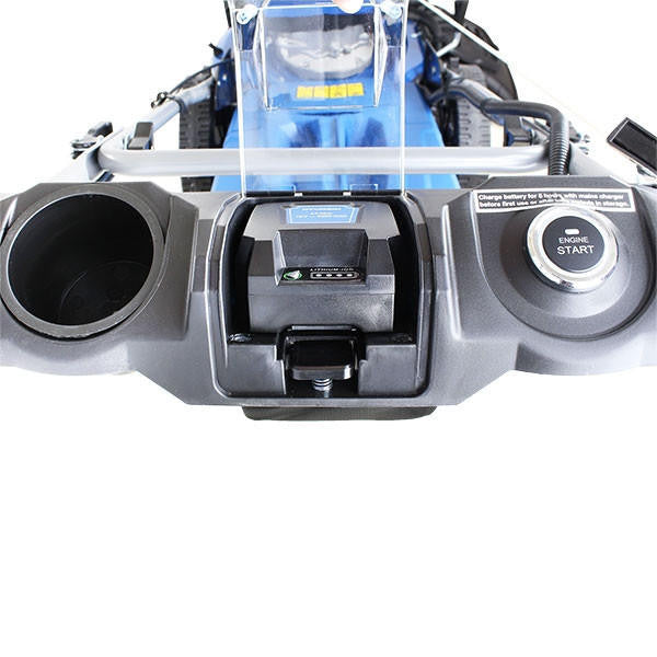 Hyundai 21'' / 53cm 224cc 4-in-1 Electric-Start Self-Propelled Petrol Lawnmower, Mulch, Rear & Side Discharge, Hose Connector | HYM530SPE