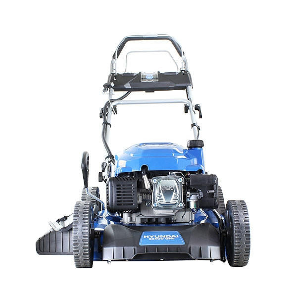 Hyundai 21'' / 53cm 224cc 4-in-1 Electric-Start Self-Propelled Petrol Lawnmower, Mulch, Rear & Side Discharge, Hose Connector | HYM530SPE