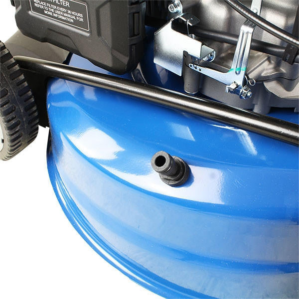 Hyundai 21'' / 53cm 224cc 4-in-1 Electric-Start Self-Propelled Petrol Lawnmower, Mulch, Rear & Side Discharge, Hose Connector | HYM530SPE