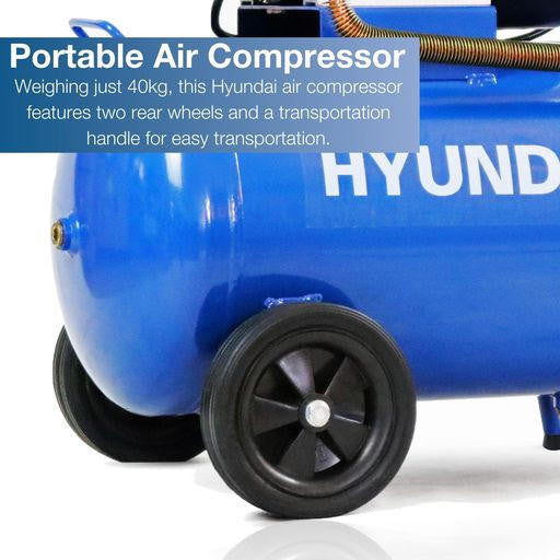 Hyundai 3hp 50L Electric Air Compressor 14CFM 116psi Direct Drive V-Twin | HY3050V