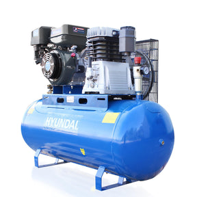 Hyundai 14hp 200L Petrol Belt Driven Air Compressor 29CFM 145psi | HY140200PES