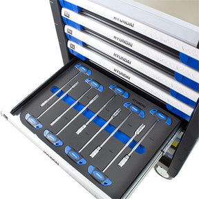 Hyundai 305 Piece Tool Set, 7 Drawer Caster Mounted Roller Tool Chest Cabinet | HYTC9003