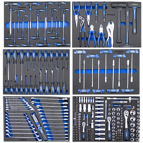 Hyundai 305 Piece Tool Set, 7 Drawer Caster Mounted Roller Tool Chest Cabinet | HYTC9003