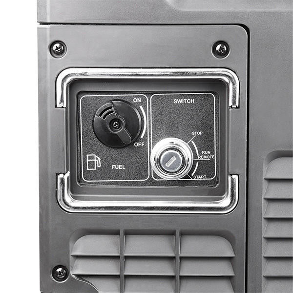 Hyundai 4000W / 4.0kW Portable Petrol Inverter Generator, Remote Keyfob & Electric Start, Wheel Kit & Closed Case Design | HY4500SEI