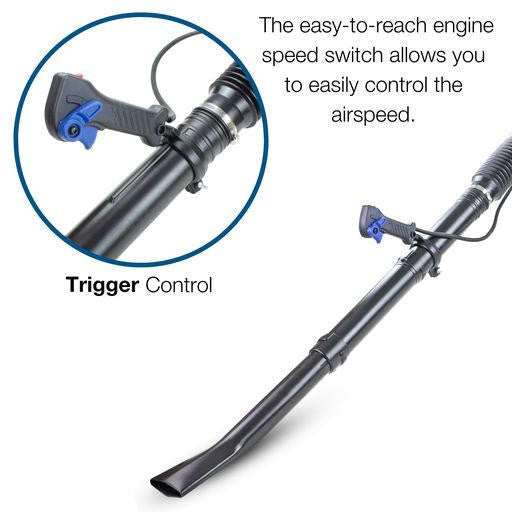 Hyundai 52cc Backpack Petrol Leaf Blower, 170mph Air Speed, 2-Stroke | HYB5200