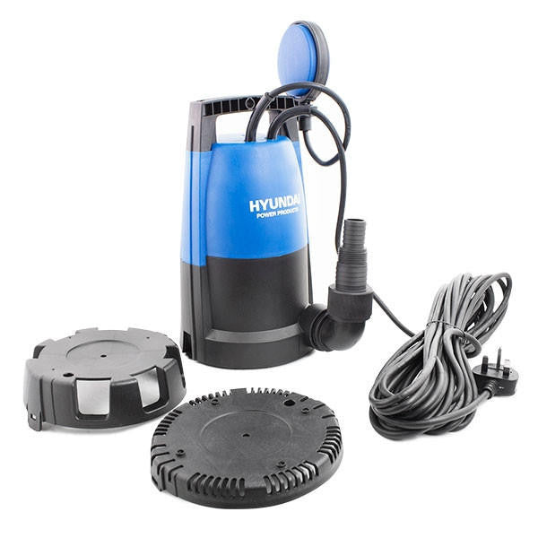 Hyundai 400W Submersible Water Pump, 25-32mm / 1 - 1/4" Hose, Clean and Dirty Water, 5.8m Lift | HYSP400CD
