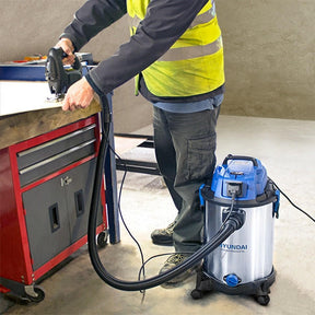 Hyundai 1400W 30L 3-In-1 Wet and Dry Electric Vacuum Cleaner HEPA type Filtration | HYVI3014