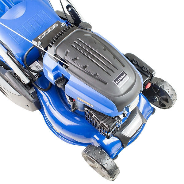 Hyundai 17"/43cm 139cc Electric-Start Self-Propelled Petrol Roller Lawnmower | HYM430SPER