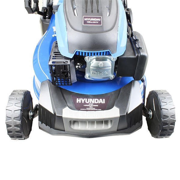 Hyundai 21"/53cm 196cc Self-Propelled Petrol Roller Lawnmower | HYM530SPR
