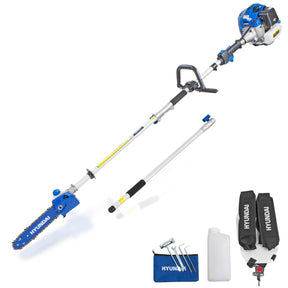 Hyundai 52cc Petrol Pole Saw Pruner Chainsaw 2.7m Long Reach 260mm Cutting Width | HYPS5200X
