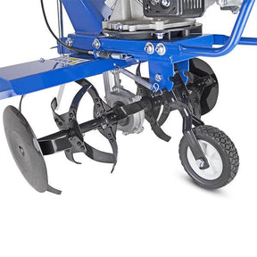Hyundai 150cc 56cm Petrol Garden Tiller, Cultivator, Rotovator and Rototiller 4-Stroke 2.7kW 6 x 4 Blades | HYT150