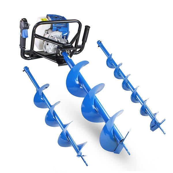 Hyundai 52cc Petrol Earth Auger, Post Hole Borer and Ground Drill - 100, 150 & 200mm| HYEA5200X