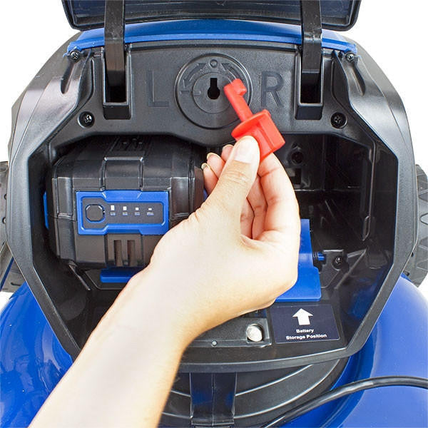 Hyundai 16.5'' / 42cm 40v Cordless Self-Propelled Lawnmower 2.5Ah Li-Ion Battery | HYM40LI420SP