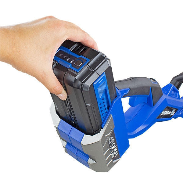 Hyundai 40v Cordless Grass Trimmer 2.5Ah Li-ion Battery and Charger 33cm Cutting Width | HYTR40LI