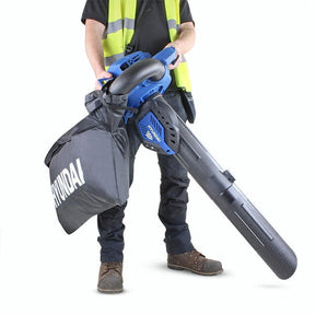 Hyundai 26cc 3-in-1 Petrol Leaf Blower, Garden Vac & Shredder, 157mph Air Speed, 40L Collection Bag | HYBV2600X