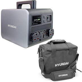 Hyundai HPS-600 Portable Power Station & Protective Carry/Shoulder Bag