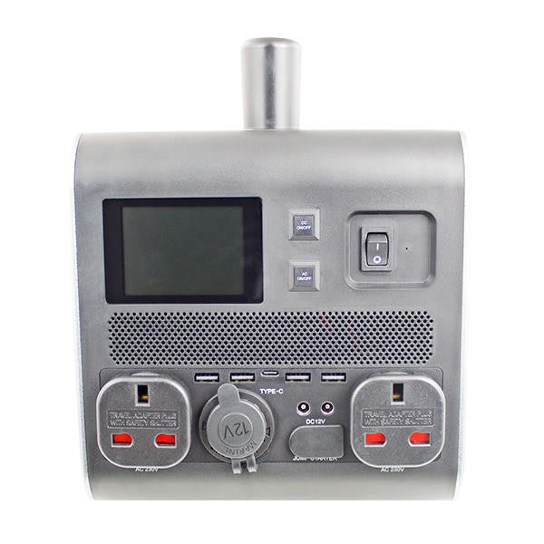Hyundai HPS-600 Portable Power Station & Protective Carry/Shoulder Bag