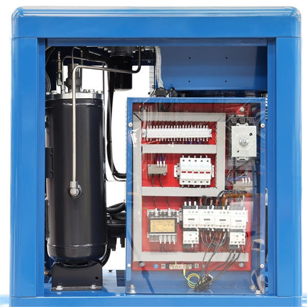 Hyundai 10hp 300L Heavy-Duty Industrial Screw Air Compressor, 400v, Quiet Running | HYSC100300