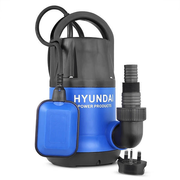 Hyundai 250W Submersible Water Pump, 25-32mm / 1 - 1/4" Hose, Clean Water, 10m Lift | HYSP250C