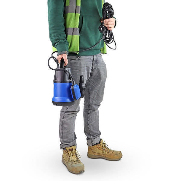 Hyundai 250W Submersible Water Pump, 25-32mm / 1 - 1/4" Hose, Clean Water, 10m Lift | HYSP250C