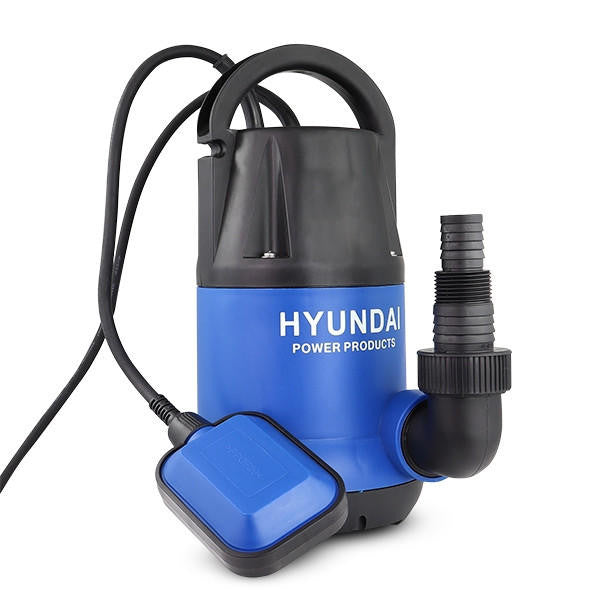 Hyundai 250W Submersible Water Pump, 25-32mm / 1 - 1/4" Hose, Clean Water, 10m Lift | HYSP250C