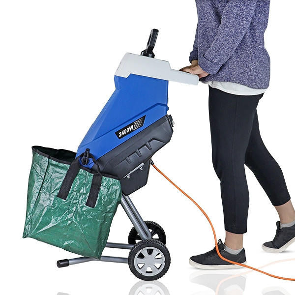 Hyundai 2400w Electric Garden Shredder 2.4kW 230v 45L Collector | HYCH2400E