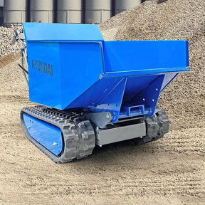 Hyundai 196cc 500kg Petrol Tracked Mini Dumper Power Barrow Transporter | HYTD500