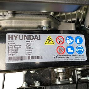 Hyundai 500kg 196cc 4x4 Drive Mini Dumper Power Barrow | HYMD500
