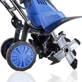 Hyundai 1500W 45cm Electric Garden Tiller, Cultivator, Rotovator and Rototiller 4 x 6 Blades | HYT1500E