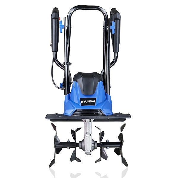 Hyundai 1050W 36cm Electric Garden Tiller, Cultivator, Rotovator and Rototiller 4 x 4 Blades | HYT1050E