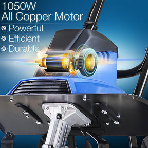 Hyundai 1050W 36cm Electric Garden Tiller, Cultivator, Rotovator and Rototiller 4 x 4 Blades | HYT1050E