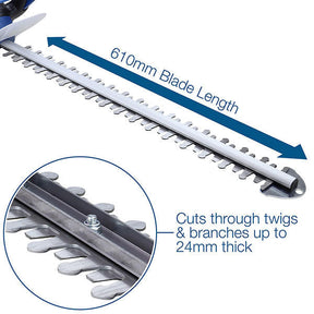 Hyundai 680W 610mm Electric Hedge Trimmer Pruner | HYHT680E