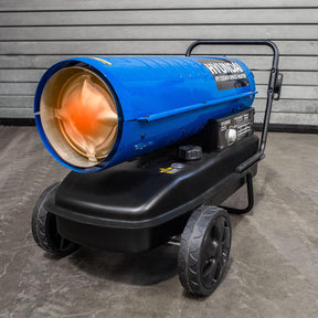 Hyundai 125,000BTU / 37kW Diesel or Kerosene Space Heater, 900m3 Coverage, Thermostat | HY125DKH