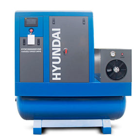 Hyundai 20hp 500L Permanent Magnet Screw Air Compressor with Dryer and Variable Speed Drive | HYSC200500DVSD