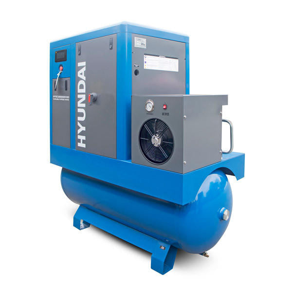 Hyundai 20hp 500L Permanent Magnet Screw Air Compressor with Dryer and Variable Speed Drive | HYSC200500DVSD